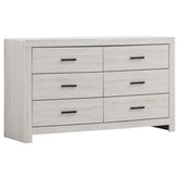Orleans Furniture - Coaster - Brantford 6-drawer Dresser Coastal White - 207053